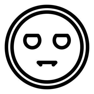 Ciddi emoji simgesi, özet biçimi