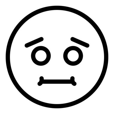 Eğlendirilmemiş yüz simgesi, özet biçimi