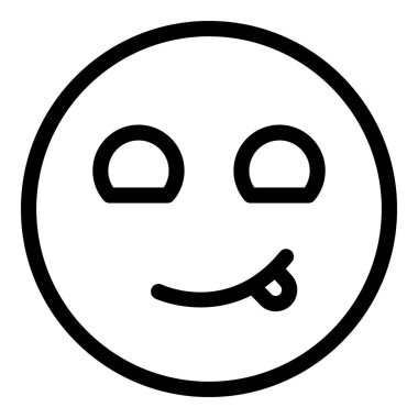 Göz kırpan yüz simgesi, özet biçimi