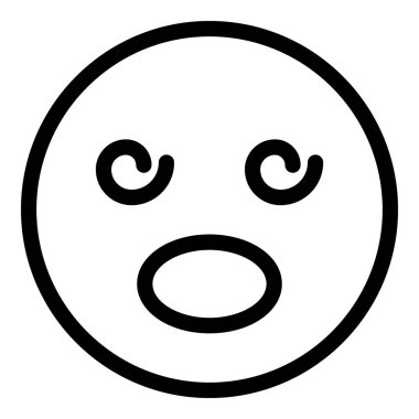 Acı çeken yüz simgesi, taslak biçimi