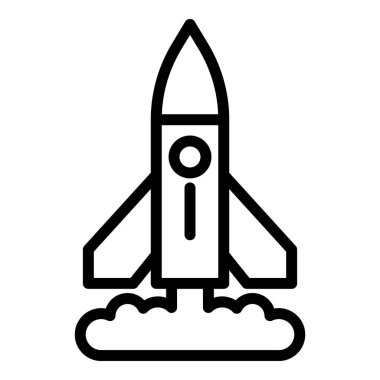 Roket duman simgesi, özet biçimi