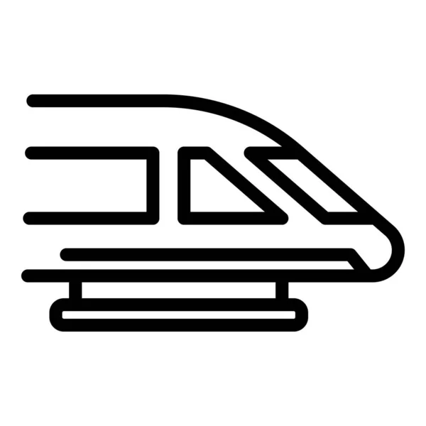 Icono expreso del tren, estilo del esquema — Vector de stock