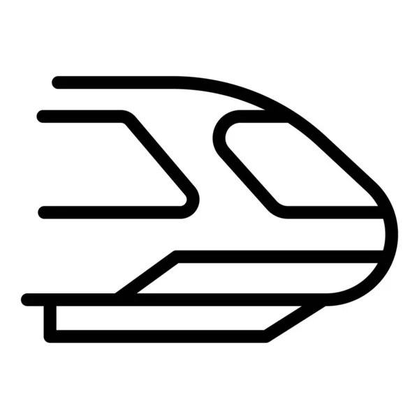 Schnellzug-Ikone, Umrisse-Stil — Stockvektor