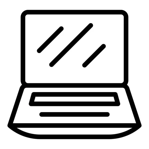 Wartung Laptop-Symbol, Umriss Stil — Stockvektor