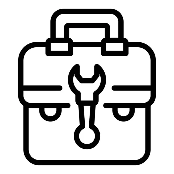 Reair service suitcase icon, outline style — стоковый вектор