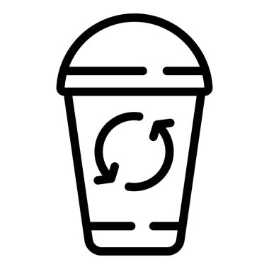 Plastik geri dönüşüm simgesi, özet biçimi