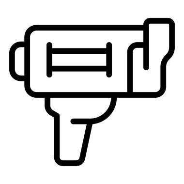 Radar silahı simgesi ölçülüyor, taslak biçimi