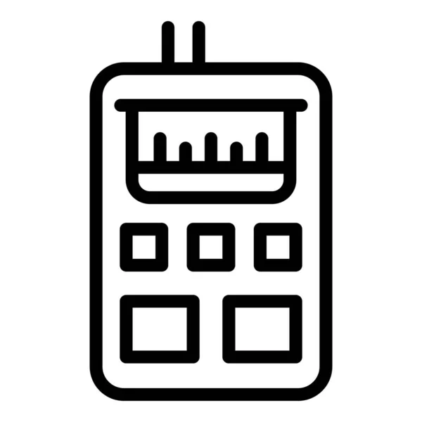 Laser-Lineal-Symbol, Umrissstil — Stockvektor