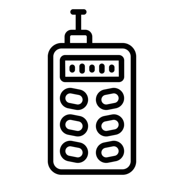 Umfrage Laser-Meter-Symbol, Umrissstil — Stockvektor