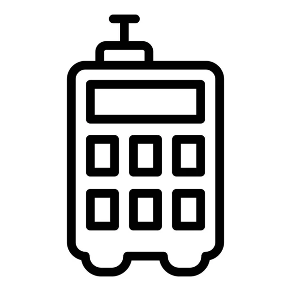 Industrie-Laser-Meter-Symbol, Umrissstil — Stockvektor