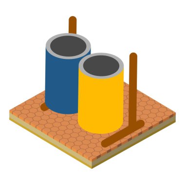 Somut vazo simgesi, izometrik biçim