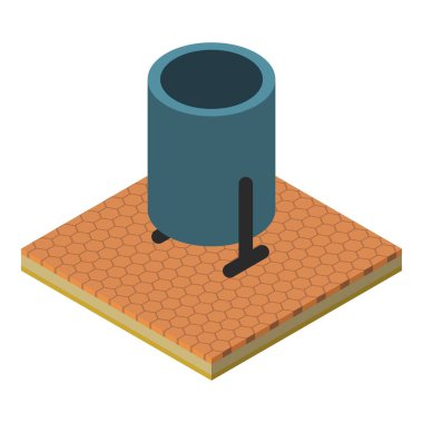 Çöp simgesi, izometrik biçim