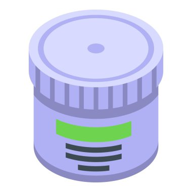 Eklem iltihabı krem kavanozu simgesi, izometrik stil