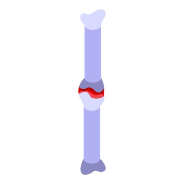 Eklem iltihabı ikonu, izometrik biçim
