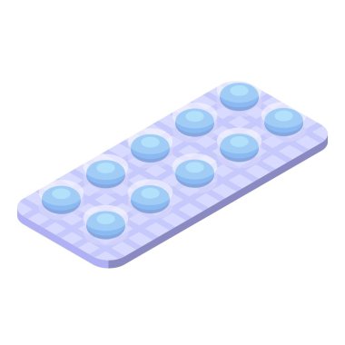 Öksürük şurubu ikonu, izometrik biçim