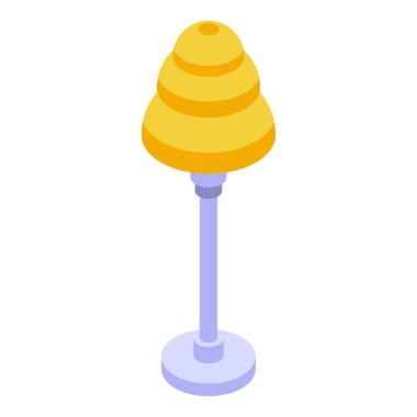 Masaüstü lambası simgesi, izometrik biçim