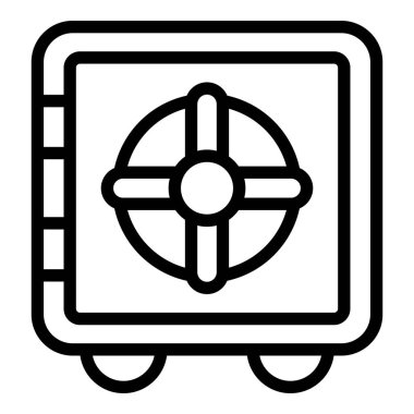 Depo odası büyük kasa simgesi, taslak biçimi