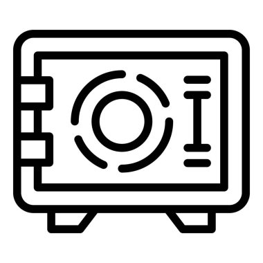 Mevduat odası güvenlik simgesi, taslak biçimi