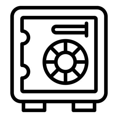 Depo odası yeni güvenli simge, taslak biçimi