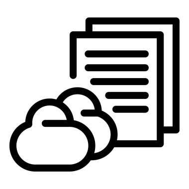 İçerik veri bulut simgesi, özet biçimi