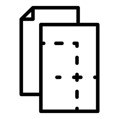 Tuhafiye kağıt simgesi, özet biçimi