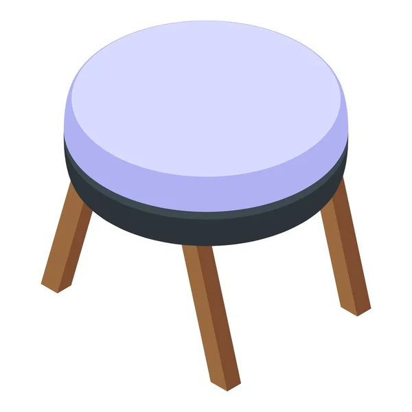 Mała ikona okrągłego stołu, izometryczny styl — Wektor stockowy