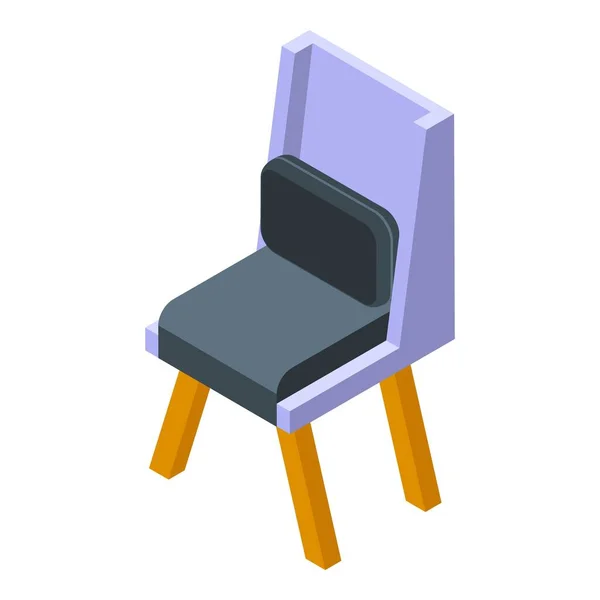 Ikona krzesła tekstylnego w stylu izometrycznym — Wektor stockowy