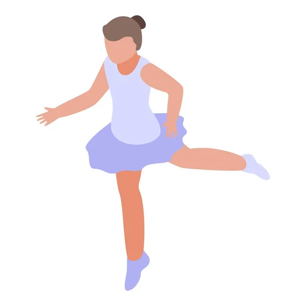 Εικονίδιο χορευτή μπαλέτου, ισομετρικό στυλ — Διανυσματικό Αρχείο