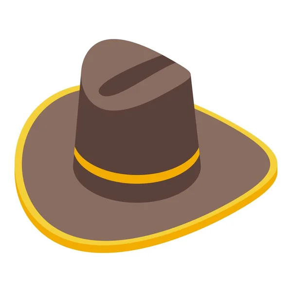 Εικονίδιο καπέλου καουμπόι, ισομετρικό στυλ — Διανυσματικό Αρχείο