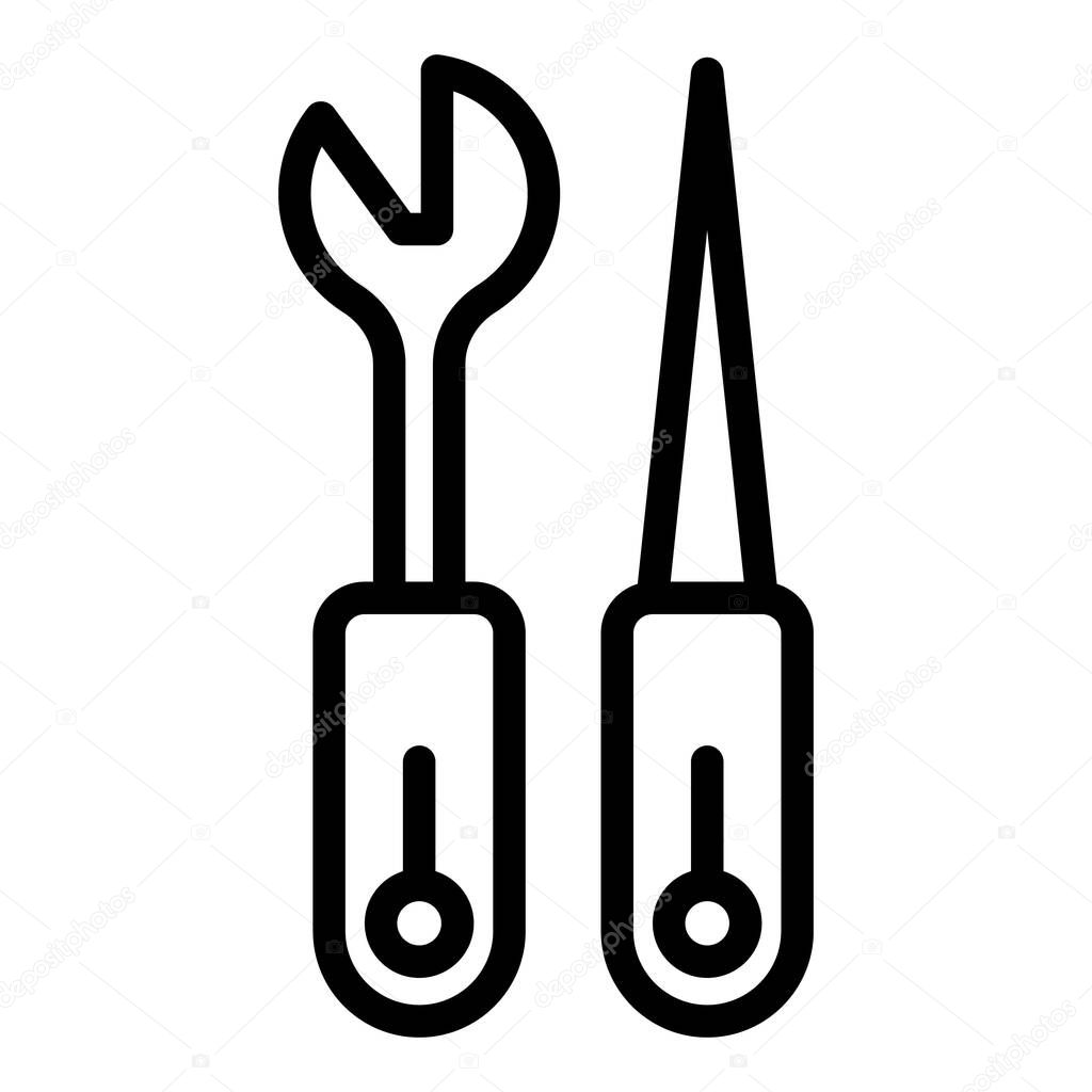 Haberdashery accessories icon, outline style
