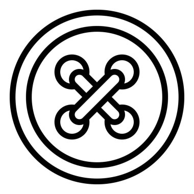 Tuhafiye düğmesi simgesi, özet biçimi