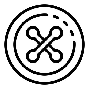 Dikiş düğmesi simgesi, özet biçimi