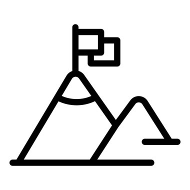 Beyin fırtınası dağ simgesi, özet biçimi