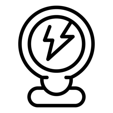 Teknoloji akıllı ampul simgesi, özet biçimi