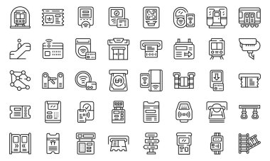 Metro bilet makinesi simgesi, özet biçimi