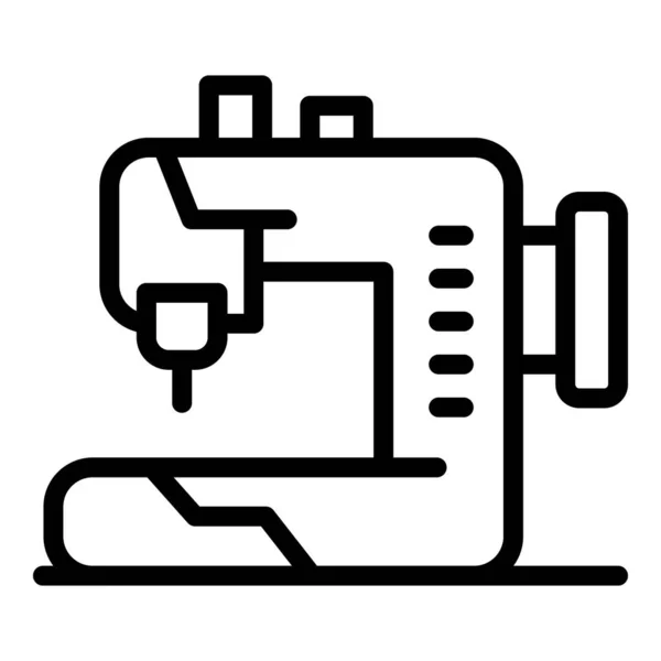 Sewing machine icon, outline style — Stock Vector