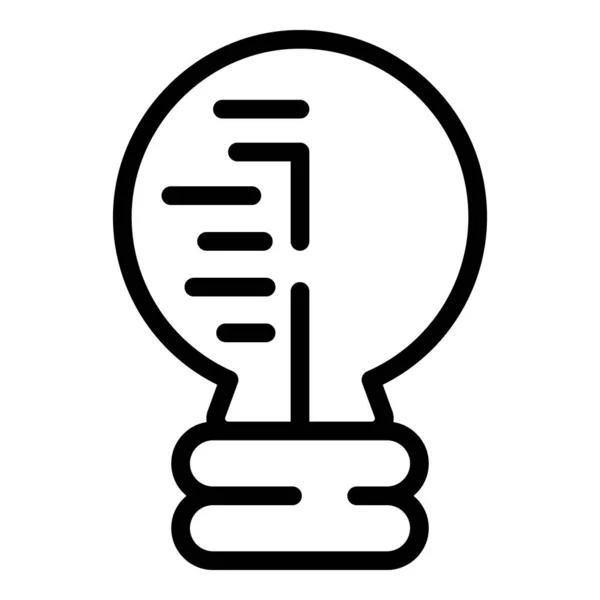 Process smart glödlampa ikon, skissera stil — Stock vektor