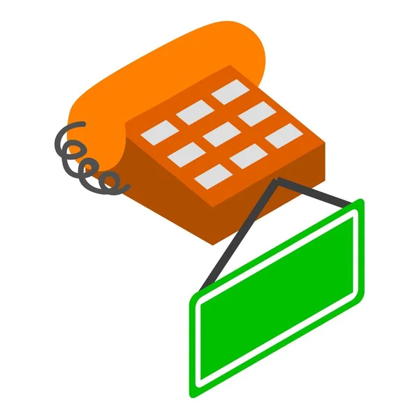 Help desk icon, isometric style — Stock Vector