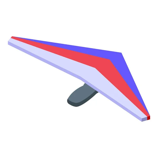 Ícone de parapente tricolor, estilo isométrico —  Vetores de Stock