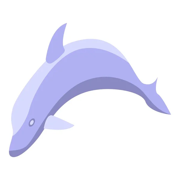 Dolphin icon, isometric style — Stock Vector