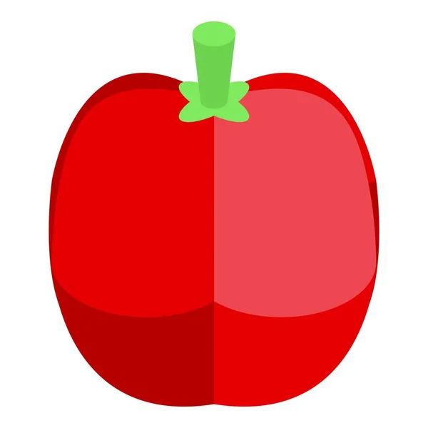 Icône de paprika juteuse, style isométrique — Image vectorielle