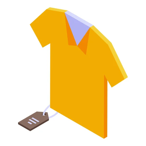 Shirt payment cancellation icon, isometric style — Stock Vector