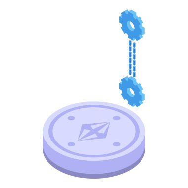 Zincir sikke simgesi, izometrik biçimi engelle