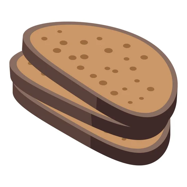 빵 단백질 아이콘, 기하학적 스타일 — 스톡 벡터