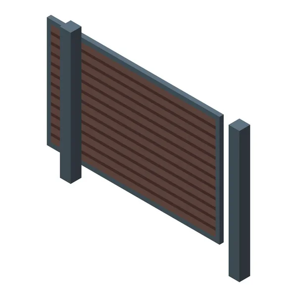 Automatisches Torhaus-Symbol, isometrischer Stil — Stockvektor