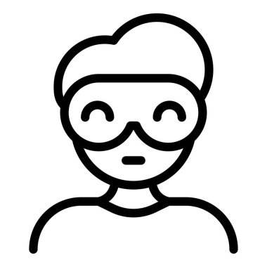 Çocuk uyku jet lag simgesi, taslak biçimi