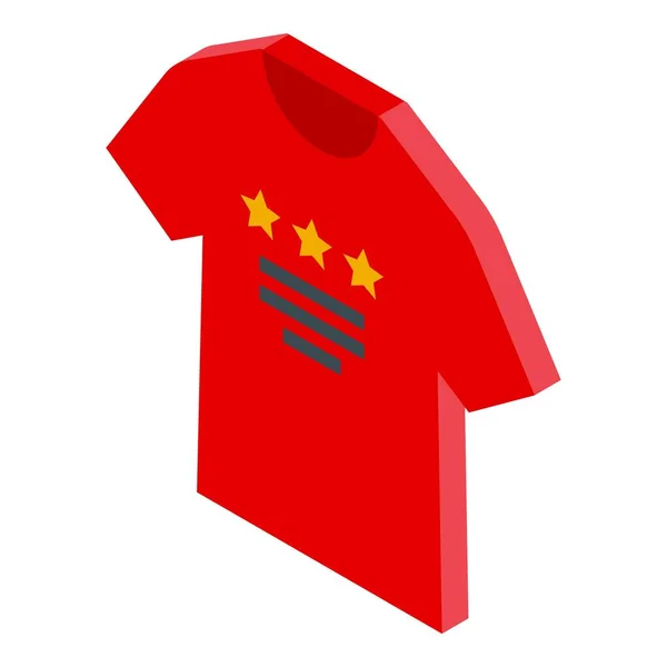 Ikona druku cyfrowego koszulki, w stylu izometrycznym — Wektor stockowy