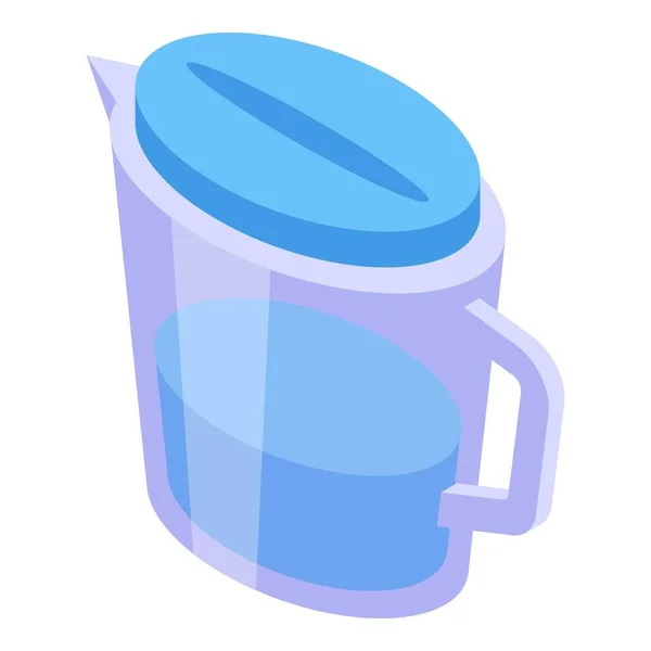 Icône de cruche de purification d'eau, style isométrique — Image vectorielle
