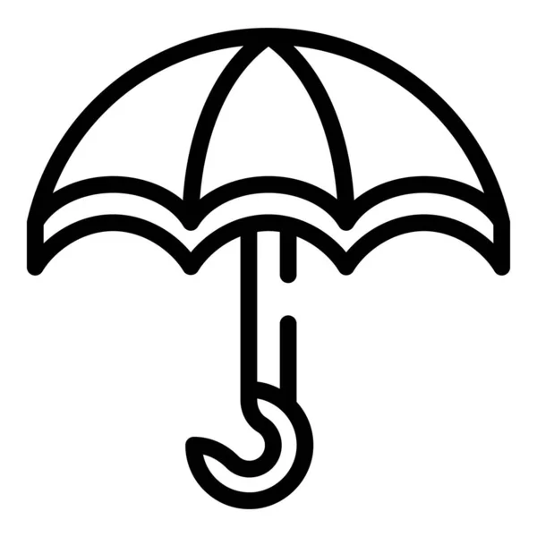 Umbrella relationship icon, outline style — Stock Vector