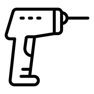 Lazer termometre uzaklık simgesi, dış hat biçimi